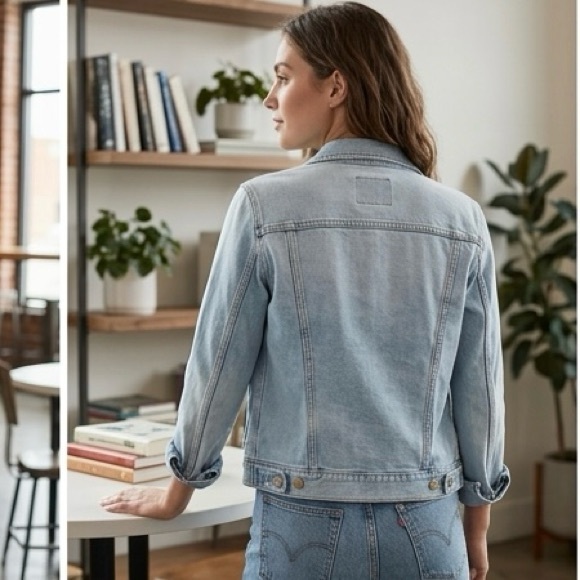 Signature by Levi Strauss | Light Wash Denim Jacket | Size Small - Picture 3 of 4